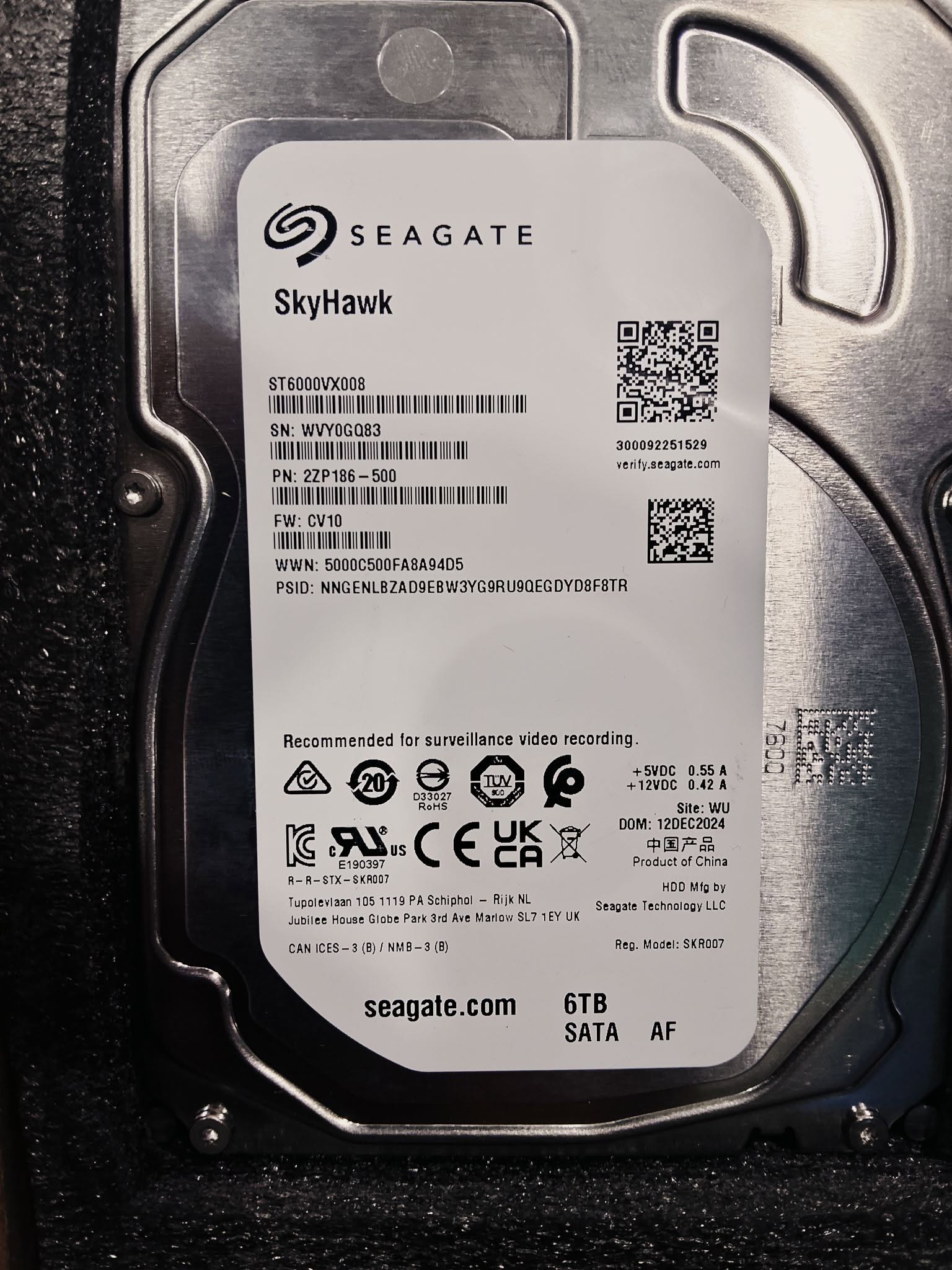 Seagate SkyHawk 6TB CCTV HDD | ST6000VX008 – Hawkvisionpro