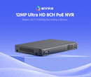 ANNKE 8CH 12MP for Professional Surveillance NVR H.265+ PoE Network Video Recorder