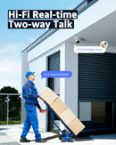 FCD800 - 8MP UHD Dual-Lens Outdoor PoE Security Camera, 180° Panoramic View, Smart Dual Light Night Vision, Two-Way Audio, Active Siren & Alarm, Human & Vehicle Detection, IP67