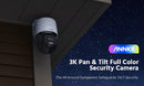 ANNKE NCPT500 3K 5MP for Home Surveillance PoE IP Security Camera Two-way Audio Speaker