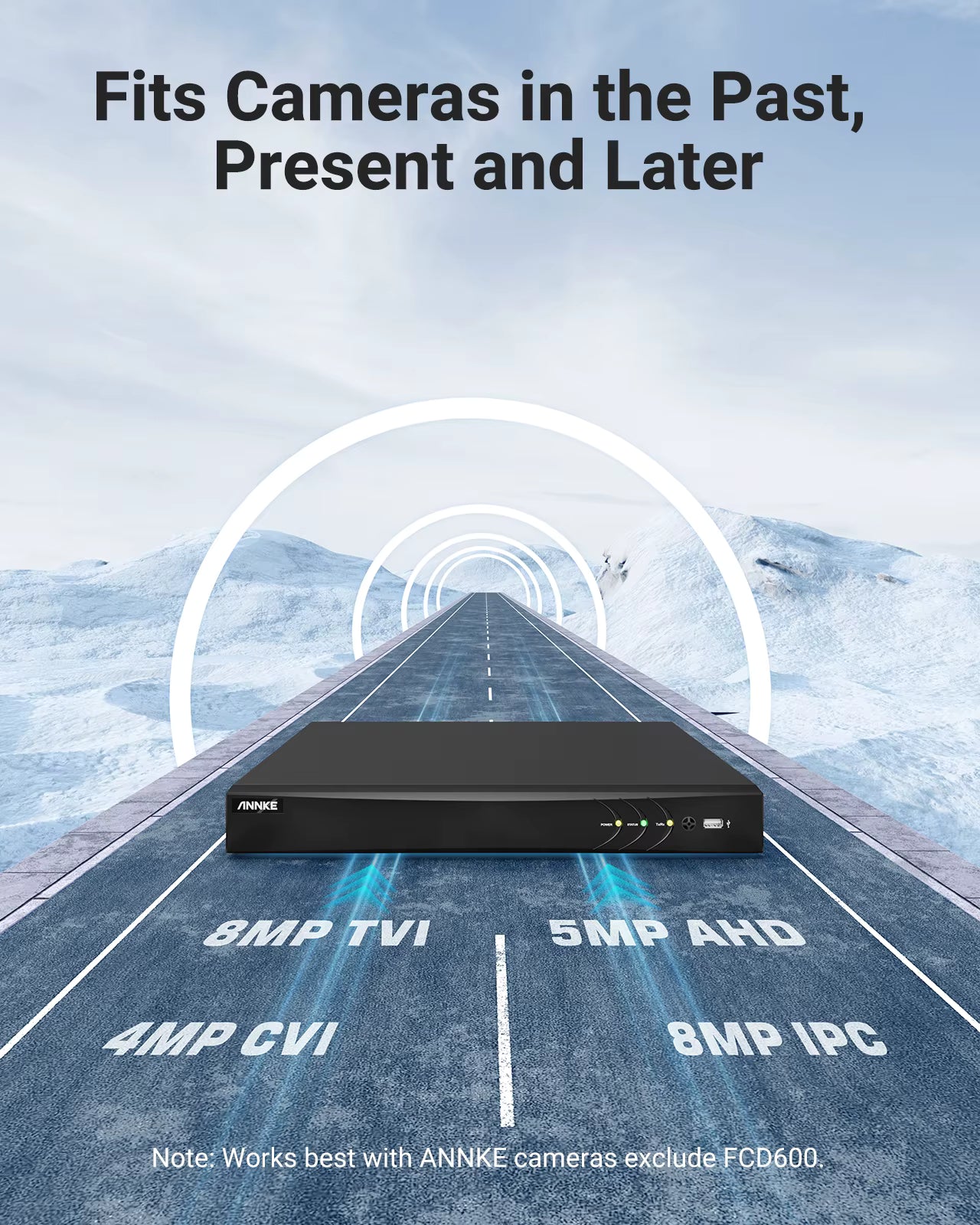 Annke 4K 8MP Compatible with 2.5 Inch and 3.5 Inch HDD Motion Detection Perimeter Protection CCTV Security Camera DVR