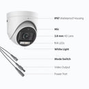 ANNKE 3K(5MP) TVI Audio & Smart Dual Light Security Camera Indoor Analog CCTV Camera Outdoor IP67 Weatherproof