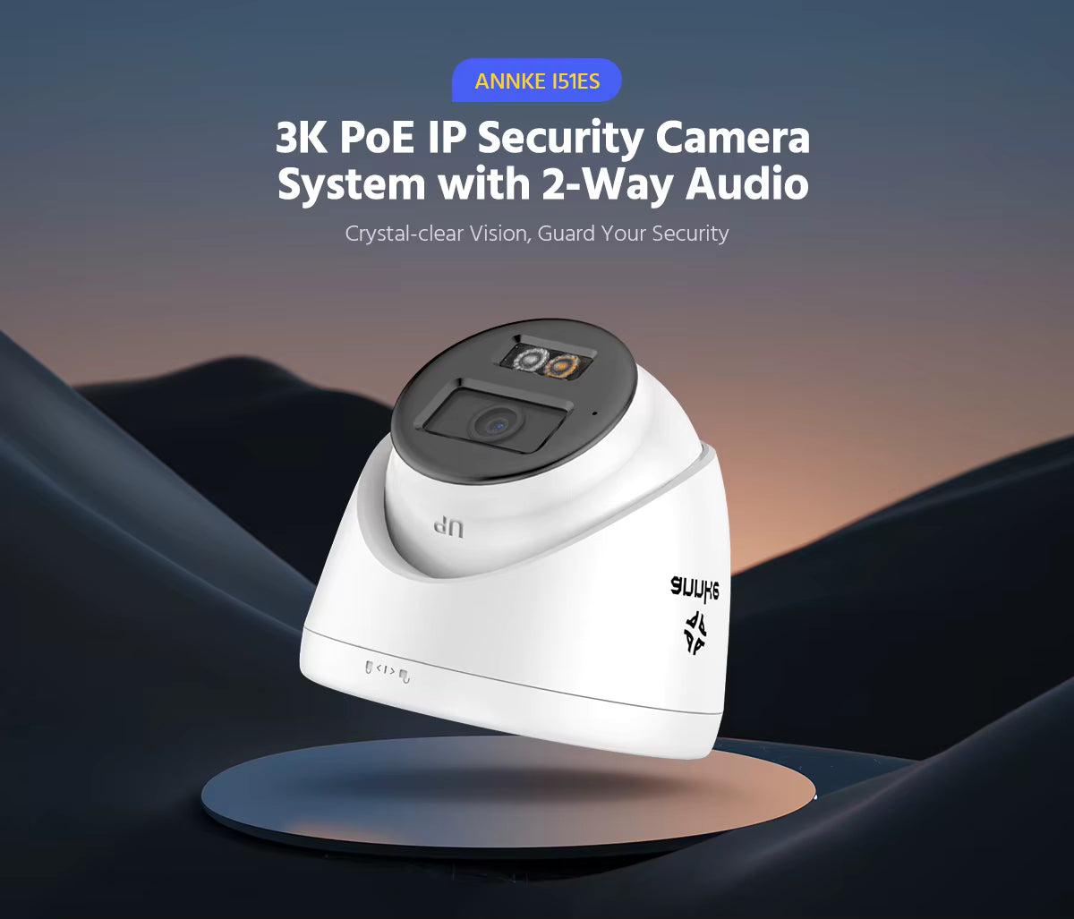 ANNKE AC500 3K 5MP PoE IP Network CCTV Camera Smart Dual Light 2- Way Audio AI Real-time Security Flashing Alarm Camera IP67