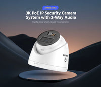 ANNKE AC500 3K 5MP PoE IP Network CCTV Camera Smart Dual Light 2- Way Audio AI Real-time Security Flashing Alarm Camera IP67