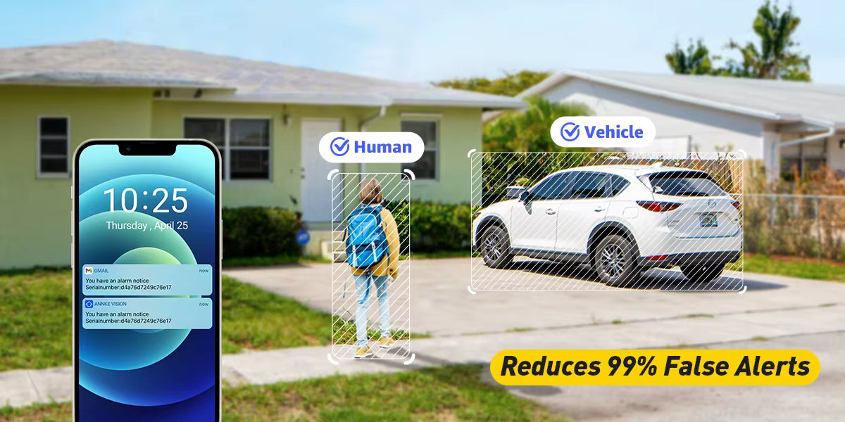 ANNKE 4K 8MP for Home and Business Surveillance PoE IP Camera with AI Smart Hybrid Light Dual-way Audio Alarm RTSP CCTV Camera