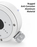 Junction Box Mount Bracket for CCTV Security Cameras Outdoor Waterproof Aluminum