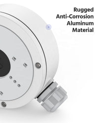 Junction Box Mount Bracket for CCTV Security Cameras Outdoor Waterproof Aluminum