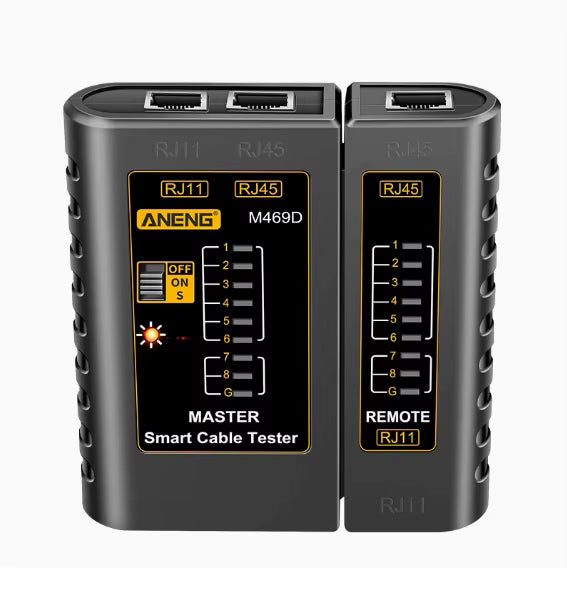 ANENG Network Cable Tester RJ45 RJ11 RJ12 CAT5 UTP LAN Cable,CAT5,CAT5e,CAT6 Tester Network Pairing Tool M469D