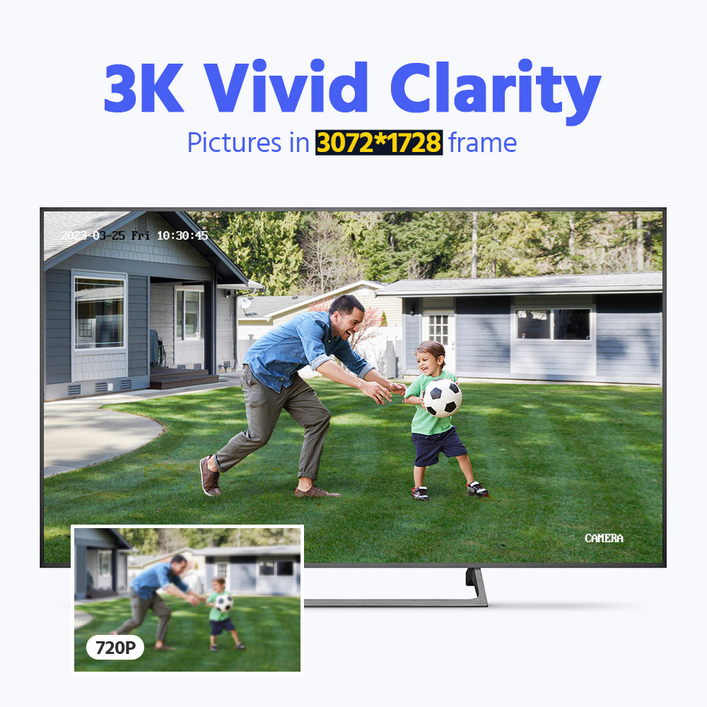 ANNKE 3K AI Smart Dual Light Microphone PoE IP Turret Security Camera SD Slot H.265+ IP67 CCTV Surveillance