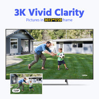 ANNKE 3K AI Smart Dual Light Microphone PoE IP Turret Security Camera SD Slot H.265+ IP67 CCTV Surveillance