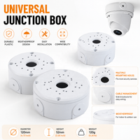 Universal Waterproof ABS CCTV Camera Junction Box for Dome Cameras – Compatible with ANNKE & Other Leading Brands