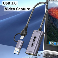 HDTV to USB3.0 and Type-c 2-in-1 Video Capture Card 4K With Multi-system Compatibility for Switch Phone PC Live Broadca