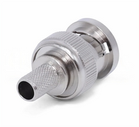 Connector BNC Male Connector BNC-C-J-4 for Crimping 50-4/LMR240 Coaxial Cable
