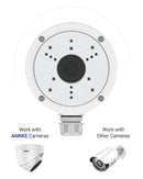 Junction Box Mount Bracket for CCTV Security Cameras Outdoor Waterproof Aluminum