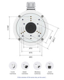 Junction Box Mount Bracket for CCTV Security Cameras Outdoor Waterproof Aluminum