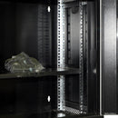 9U Server Rack Cabinet – SPCC Cold Rolled Steel, 50kg Load Capacity – IP20 Rated Network Enclosure for DVR & NVR, PABX & Servers (RAL9004 Black)