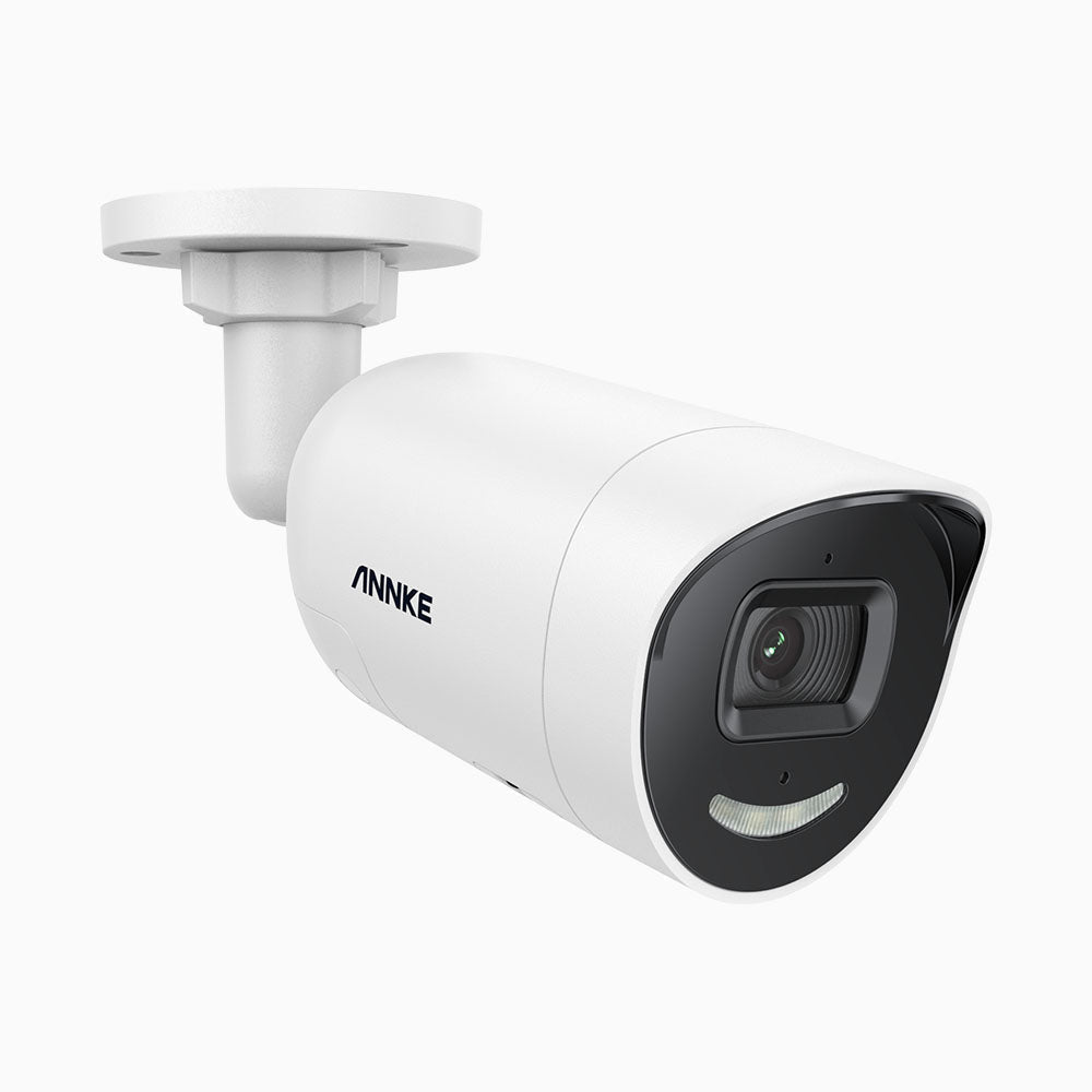 ANNKE C800X 4K PoE turret security camera with two-way audio and siren strobe alarm