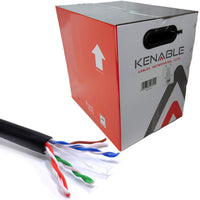 Kenable 003923 Cat6 cable reel; finished custom-length lead prepared by HawkVision Pro