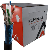 Kenable 008546 Cat6 cable reel; finished custom-length lead prepared by HawkVision Pro
