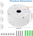 Universal Waterproof ABS CCTV Camera Junction Box for Dome Cameras – Compatible with ANNKE & Other Leading Brands